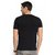 Zorchee Men's Round Neck Half Sleeve Cotton T-Shirts - Black