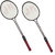 Pack of 2 Roxon Polo Double Shaft Badminton Racquet (Assorted Colors)