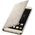 Lenovo Vibe K5 Note Flip Cover Full Leather Gold Color