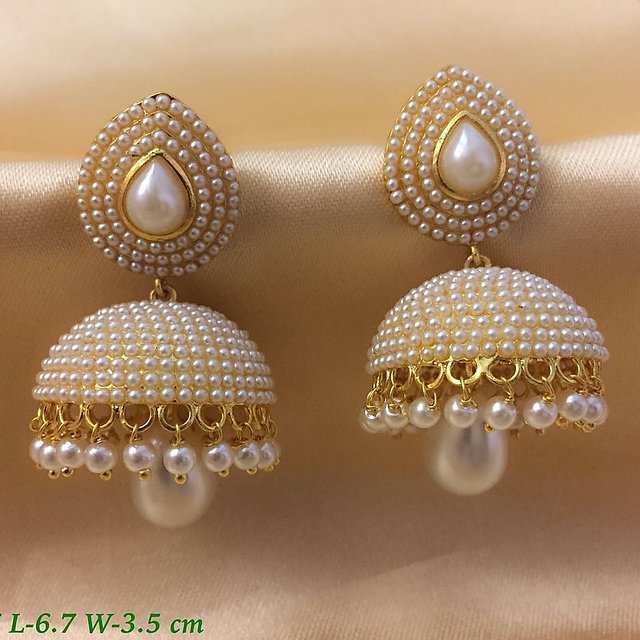 pearl jhumkas designs