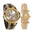 Couple Watch Collection Attractive Men's And Woman GoldenBlackAks