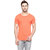 Gespo Orange Henley Summer Tshirt For Men