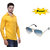 Balino London Combo Of Solid Casual Poly-Cotton Shirt  Avaiator Sunglasses Muticolor