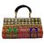 Bagizaa Medium Multicolor Silk-WorkWomens And Girls Party Clutch