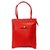 Bagizaa Red PU Handbag For Women With Zip Closure ,Fixed Strap