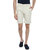 Blue Wave Off white checkered Casual Shorts for Men
