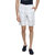 Blue Wave White and grey checkered Casual Shorts for Men