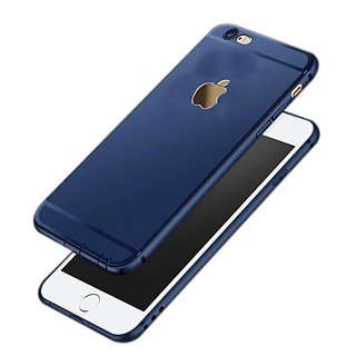 Buy Apple Case Cover Blue Series Shockproof Single Layer Silicon Back Cover With Soft Dark Apple Logo Cut Cover For Apple Iphone 6 64gb Blue Online 350 From Shopclues