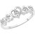 Vighnaharta Dancing Heart CZ  Rhodium Plated Alloy Ring for Women and Girls