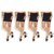 Tahiro Beige Skin Colour Premium Cotton Micro Fiber Knee Length Stocking Socks - Pack Of 4