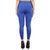 Timbre Women Royal Blue Slimming Pants With Compression Mesh Fabric Band