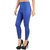Timbre Women Royal Blue Slimming Pants With Compression Mesh Fabric Band