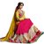 New Designer Saree Georgette Embroidered  Multi Work and Stone Work Multicolor Color Party Wear Saree .