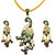 AAKSHI Tere Naina, Mere Dil Pe Kare Jadoo CZ Diamond Studded Meenakari Work Booty 3-piece Jewellery Set