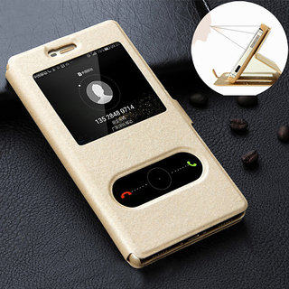 Buy Sensor Leather Flip Cover For Redmi Note 4 Gold Online 480 From Shopclues