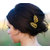 Style Tweak Combo of Golden Leaf Hair Pin and Hair Puff Bumpits (Set of 2)