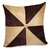 Zikrak Exim Gig Design Beige & Brown Cushion With Button (1 Pc)