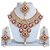 Jewels Gehna Alloy Party Wear  Wedding Fashionable Golden  Necklace Set  Earring With MaangTikka Set For Women  Girls