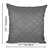 Zikrak Exim Square Quilting Cushion Cover silver(1 Pc)