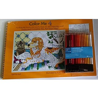 Buy Color Pencil Gift Set Bundle 2 Items Artists Loft 48 Count Color Pencils And Color Me 4 Coloring B Online 5094 From Shopclues