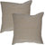 Home Kouture Stripetease Gold-White Cushion Cover (16 by 16)
