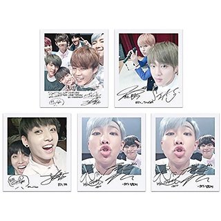 BTS bangtan boys fancafe self wide polaroid photocard set
