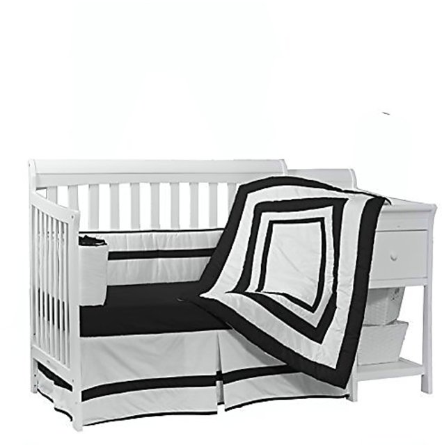 Buy Baby Doll Bedding Modern Hotel Style Crib Bedding Set Black