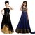 Maxthon Fashion New Designer Kids Girl's Wear Blue  Black Soft Net Free Size Combo Pack Salwar Suit With Dupatta