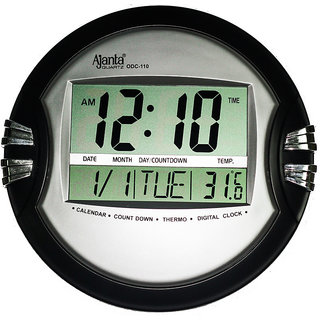Ajanta LCD Digital Wall Clock ODC 110