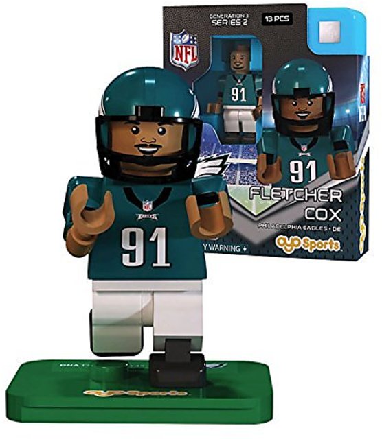 NFL Philadelphia Eagles NFL Generation 2 Series 1 Fletcher Cox Minifigure  OYO - ToyWiz