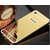 Luxury Aluminum Metal Bumper With Mirror Back Cover Case For Lenovo Vibe K5 (Gold)