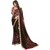 Triveni Elegant Brown Colored Printed Faux Georgette Casual Wear Saree TSNSY31036