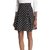 Rimsha Black and white polka dot mini skirt