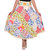 VS FASHION Women's Casual Patch Work Multicolor Cotton Skirt