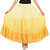 VS FASHION Women's Casual Gradiation Print Yellow Cotton Skirt