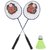 BOKA (Single Rod) Set of 02 Badminton Racquets