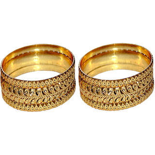 BRS Fashions Ladies Golden Choodi Bangles