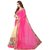 CRAZYDDEAL Multicolor Georgette Embroidered Saree With Blouse