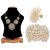 Jewels Gold Party Wear Latest Designer Antique Stylish Combo Withe Necklace Set  Bracelets With Ring For Women  Girls
