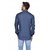 Stylox Men's Casual Dark Blue Slim Fit Denim Shirt