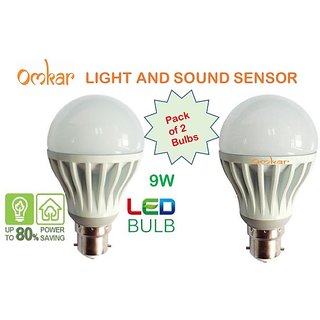 Buy Light and Sound Sensor 9W Smart LED Bulb Online @ ₹800 from ShopClues