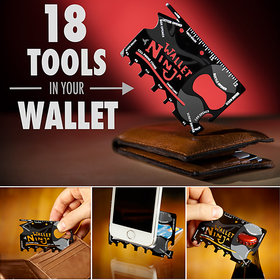 18 in 1 Wallet Ninja Multi Tool Kit In Credit Card Size