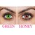 Magjons Combo Of Green  Honey Fashion Colour contact lens with Case  Solution '0' power