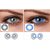 Magjons Combo Of Aqua And Blue Fashion Colour contact lens with Case  Solution '0' power