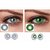 Magjons Combo Of Aqua And Green Fashion Colour contact lens with Case  Solution '0' power
