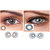 Magjons Combo Of Grey And Aqua Fashion Colour contact lens with Case  Solution '0' power