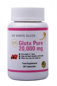 Gluta We White Gluta 20000 Mg 60 Caps  for skin whitening