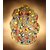 Home Sparkle Multicolor Lord Ganesha Shaped Glass Wall Light  Lamp