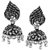 Zaveri Pearls Dark Antique Peacock Inspired Jhumki Earring For Women- ZPFK6064