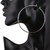 Celebrity Inspired Silver Big Hoop Earrings 65mm